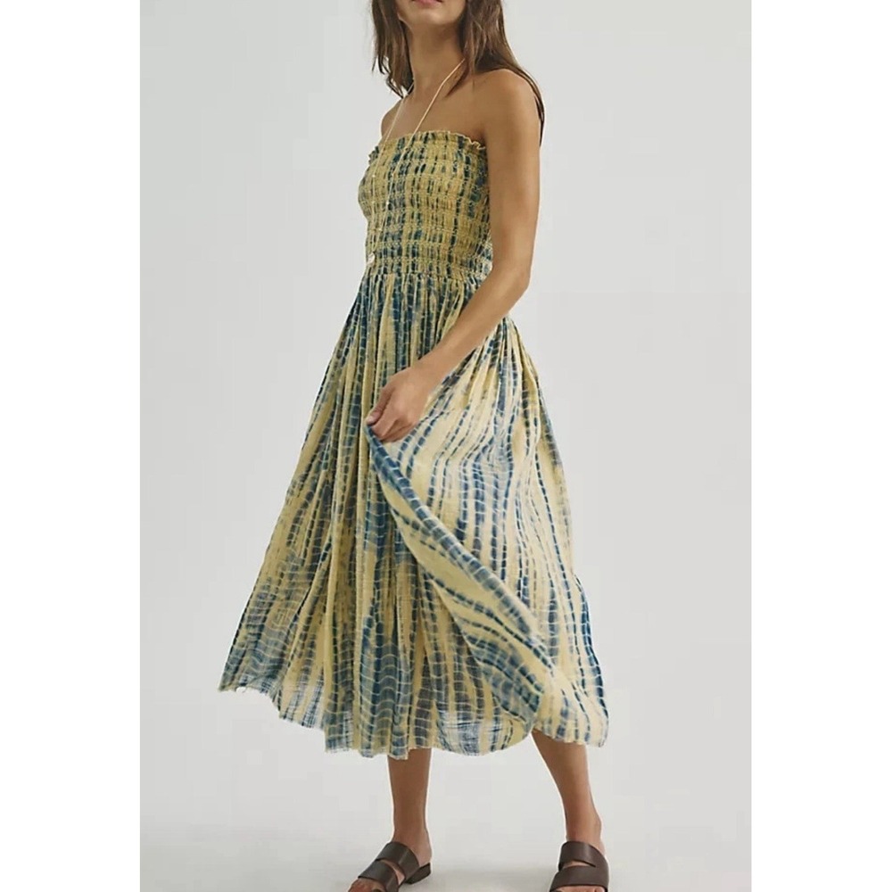 Free People Fp One Ravenna Printed Convertible Maxi Skirt Tie Dye Dress Small